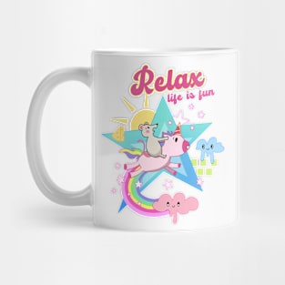 Relax, life is fun Mug